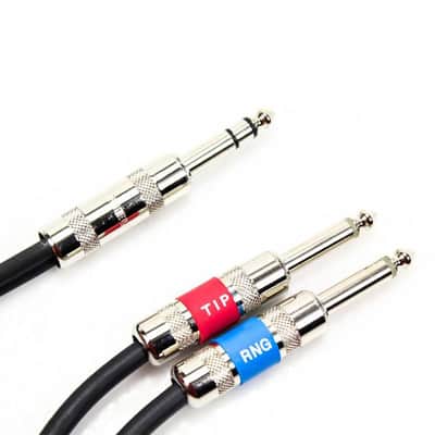ProCo Excellines IPBQ2Q-3 1/4" TRS Male to Dual 1/4" TS Male Insert Cable, 3ft image 4