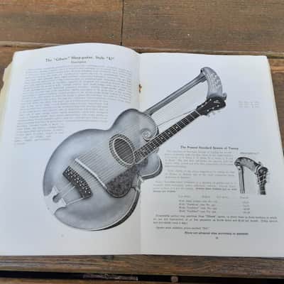 Vintage 1914 Gibson Full-Line Catalog "I"! Extremely Rare, Original Case Candy, Paperwork! Guitar, Mandolin, Harp Guitar! image 8