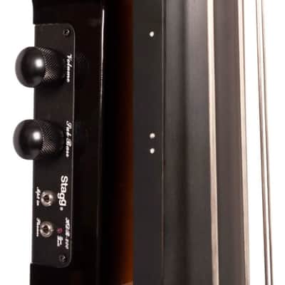 Stagg Electric Upright Stick Double Bass 3/4 Size Red w/ Gig Bag image 4