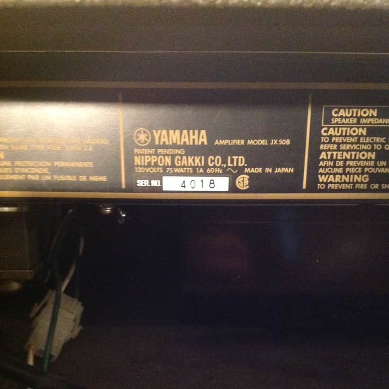 Yamaha JX50B 80's Vintage Combo Bass Amp - Brown Tolex | Reverb