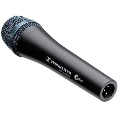 Sennheiser e 935 Cardioid Dynamic Vocal Microphone with Mackie Mix5 5-Channel Compact Mixer & XLR Cable image 2