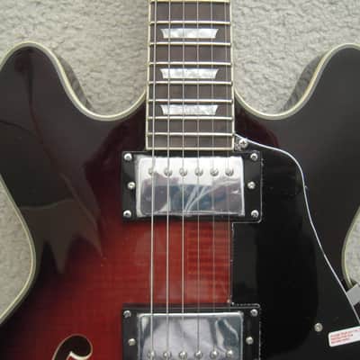 Mint! Firefly FF338 2021 Quilted Cobra Burst, Semi-Hollow Electric Guitar, 2 Humbucker Pickups! image 7