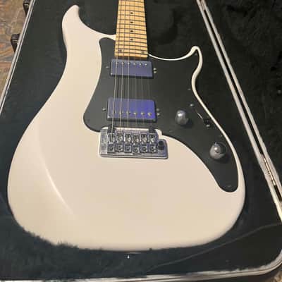 Vigier Excalibur Indus 2020 (Satin/Matte White with Satin Matte Black Pickguard, Trem) image 2
