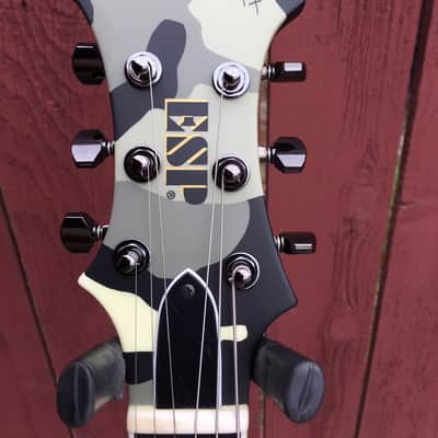 USED 2011 ESP Signature Series Max Cavalera AX Camo (Left Handed) w/case image 2