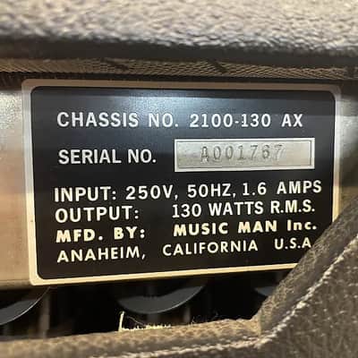 Music Man HD130 Head ex 10CC STAWBERRY STUDIOS 1977 - Silver Grill image 3