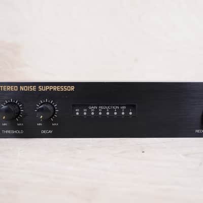 Boss Pro NS-50 Stereo Noise Suppressor 1990 Black Made in Japan Half Rack w/ Power Supply image 2
