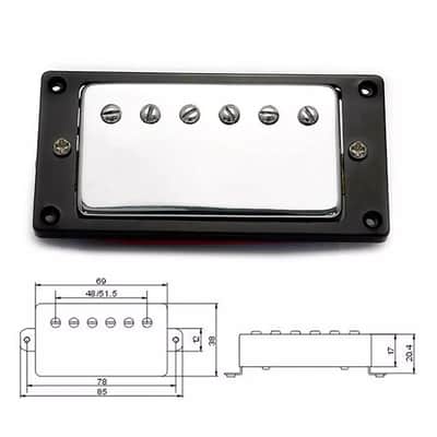Double Coil Sealed Humbucker Pickup Set – Neck & Bridge for Electric Guitar, Crisp & Bright Tone image 2