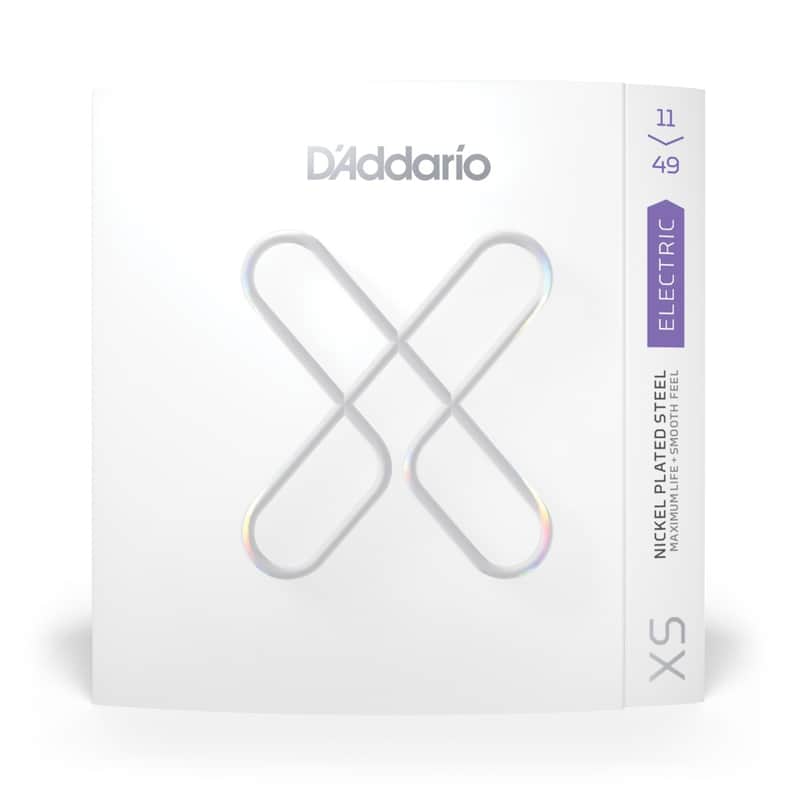 D'Addario XS Nickel Coated Electric Guitar Strings, 11-49 Medium, XSE1149 image 1