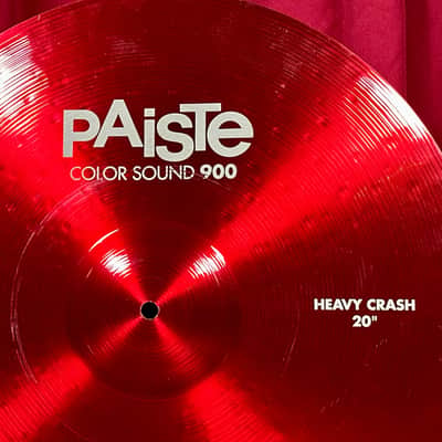 20" Paiste Red Color Sound 900 Heavy Crash Cymbal 2152g *Video Demo* image 3