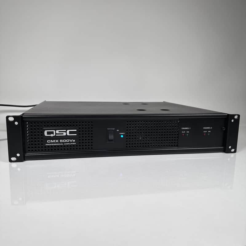 QSC CMX 500Va Professional 2-Channel Power Amplifier Rack Mountable image 1