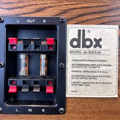 dbx db-SW2x6 Speaker system 3 piece with subwoofer image 11
