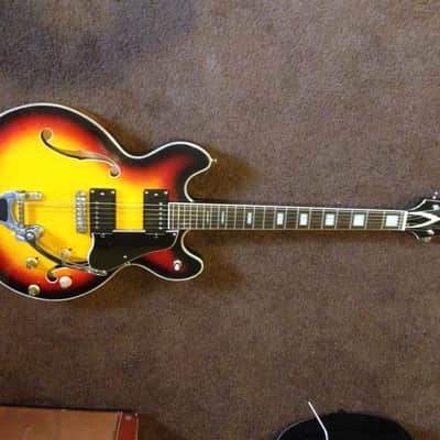 Vintage KENT ES335 Semi Hollow Body Electric Guitar RARE Made in