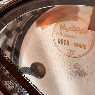 Rogers "5-Line" Dyna-Sonic 5x14" Brass Snare Drum with "Beavertail" Lugs 1967 - 1974 - Chrome image 6