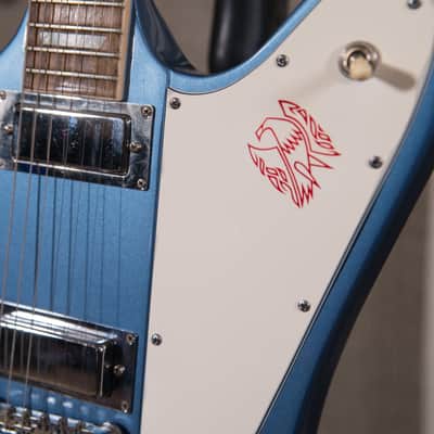 Gibson Firebird V Reissue Pelham Blue 2002 owned by Chris Shiflett image 3