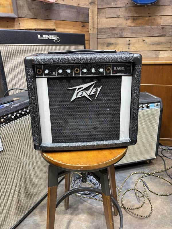 Vintage 1987 Peavey Rage 12-Watt Guitar Combo Amplifier - Silver Stripe, Made in USA (Josh Homme / QOTSA Secret Weapon) image 1