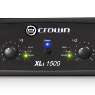Crown XLi 1500 Two-channel, 450W @ 4 Ohm Power Amplifier image 1