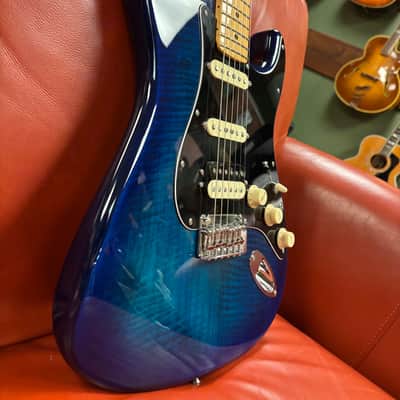 2025 Fender Player II Plus Top HSS Stratocaster Blue Burst image 6