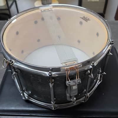 VINNIE PAUL'S PROTOTYPE Pearl Pantera Signature Snare Drum - 1 of 1 Artist Owned Collector - Money Green Python Snakeskin Vinnie Paul VP1480 14x8" Signed COA Dimebag Darrell Dime image 23