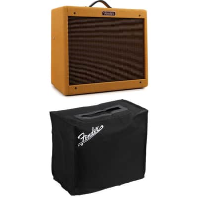 Fender Blues Junior 1x12" 15-watt Tube Combo Amp with Cover - Lacquered Tweed image 1
