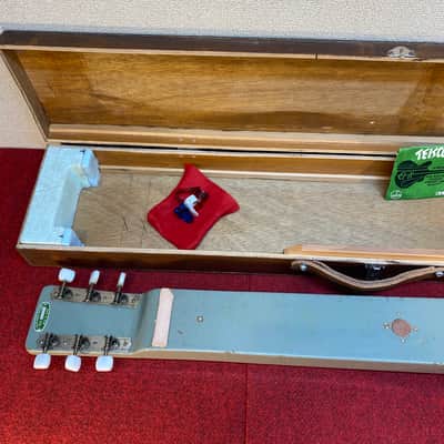 Vintage Teisco model 7 lap steel guitar set with homemade case image 23