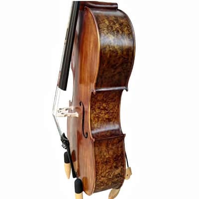 Rare Bird's eye Wood Full size Cello 4/4. hand Carved,Good Sound, Master sound image 5