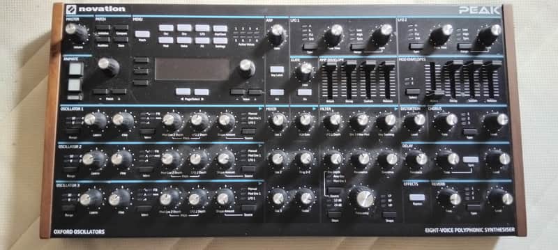 Novation Peak 8-Voice Desktop Synthesizer 2017 - Present - Black image 1