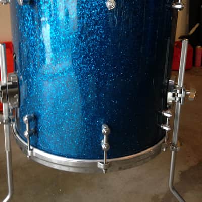 Gretsch New Classic Maple Drum Set 2011 Ocean Blue Sparkle 8, 10, 12, 14, 16, 18, 22 image 18