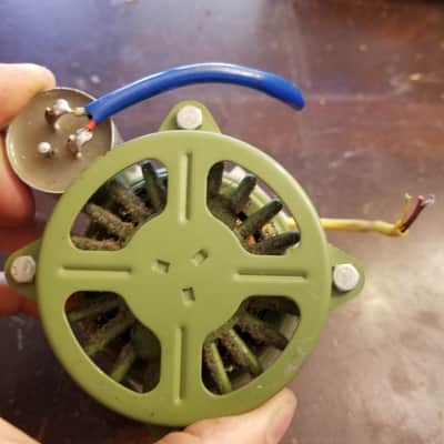 Tandberg Papst Model 6 Synchronous Motor and Jensen paper capacitor  HSZ 32.50-4-440D 1959-1961 - Green image 5
