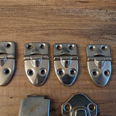 Unbranded Guitar Case Hinges And Latches Silver image 4