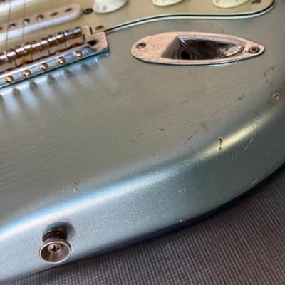 Mario Martin Model S Strat Guitar (Brazilian Rosewood Fretboard) 2023 - Firemist Silver Relic image 21