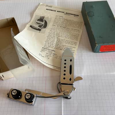 Menorm  KG-1 Acoustic Guitar Soundhole Pickup 70s - Chrome  MINT Condition in Box with Users Manual Leaflet. image 2