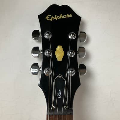 2005 Epiphone Dot DOT-EB Glossy Black Electric Guitar With Reunion Blues Gig Bag image 4