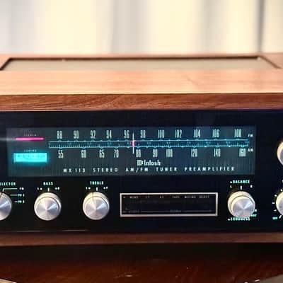 🎛️ McIntosh MX113 Solid State Tuner-Preamplifier – Clean • Tested • Walnut Cabinet • Plug & Play 🎶 image 5