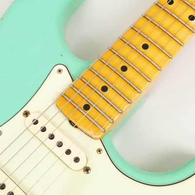 2021 Fender Custom Shop Ltd Ed 62 Stratocaster, Faded/Aged Sea Foam Green image 8