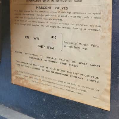 Vintage Antique HMV Jazz Blues Guitar Speaker Cab Cabinet - Elliptical Paper Cone - Beautiful Tone ! image 8