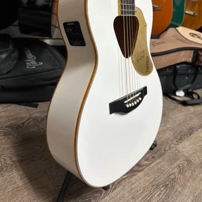 Gretsch G5021WPE Rancher Penguin Parlor Acoustic/Electric Guitar (White) image 4