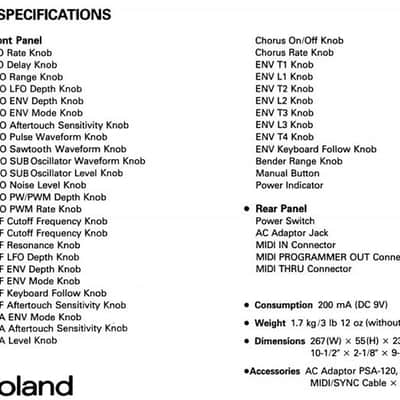 PG-300 Synth Programmer for Roland Alpha Juno 1/2 & MKS-50 image 11