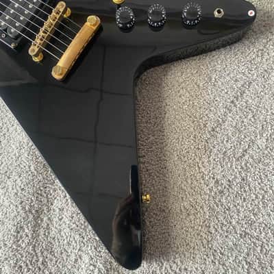 Custom Black Electric Guitar, Mahogany Body, Maple Neck, Rosewood Fingerboard image 7
