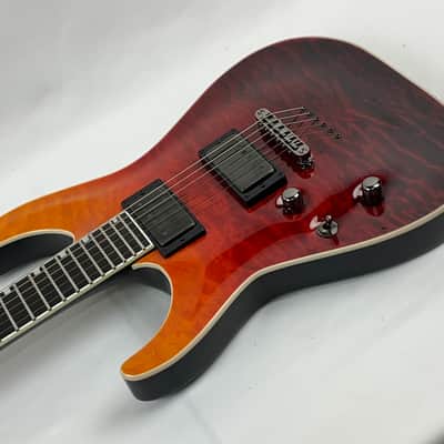 ESP E-II Horizon NT-II LH Tiger Eye Amber Fade Left-Handed Electric Guitar + Hard Case NT2 NT 2 image 12
