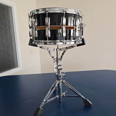Ludwig Coliseum Slotted Snare 12 Lug 1980 - Black image 2