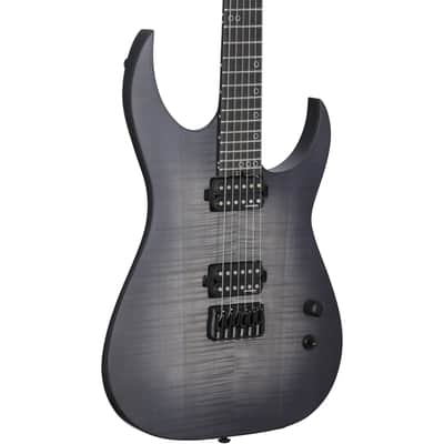 Schecter KM-6 MK-III Keith Merrow Legacy Electric Guitar, Tri-Black Burst image 1