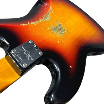 Fender Custom Shop Time Machine Heavy Relic 1961 Jazz Bass, Faded Bleached 3 Tone Sunburst /Rosewood SIMILAR ON ORDER ETA Dec. 2026 image 6