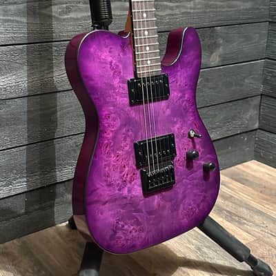 Schecter PT Standard Electric Guitar - Purple Burst Burl image 2