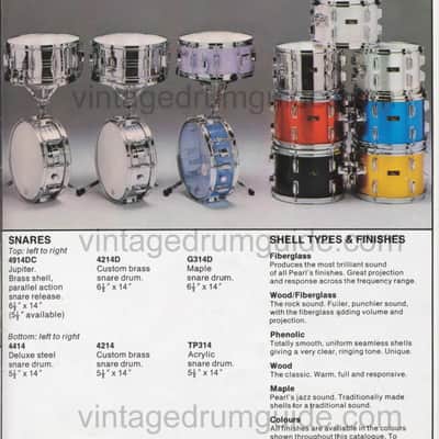 Pearl Rare G-314-D Maple 🍁 1976-1978 - Silver 🥈 image 20