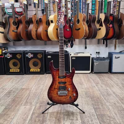 Ibanez IBANEZ PREMIUM SA960QM-BTB - Brown Topaz Burst image 2