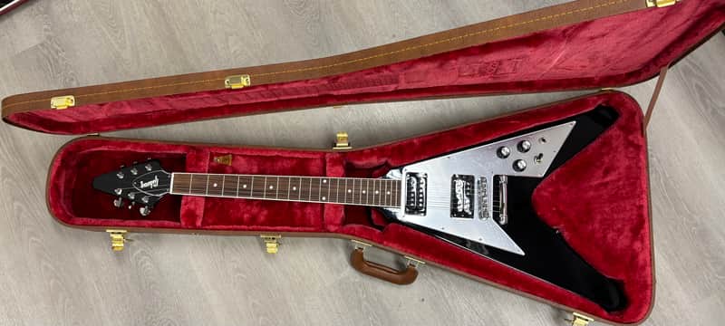 Gibson '70s Flying V Mirror - Ebony Mint Condition image 1