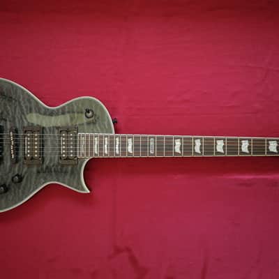 ESP LTD EC-1000 Piezo with Rosewood Fretboard 2017 - See Thru Black image 1