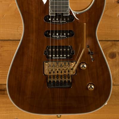 Jackson Pro Plus Series Soloist SLA3W - Ebony - Natural Walnut image 1