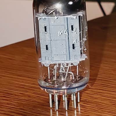 7025/12AX7 RCA Tall Plate Rectangle Getter MaxiPreamp2/TV7 Tested (1) Tube Lot image 2
