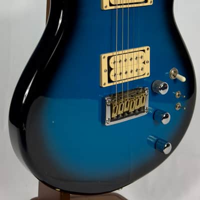 Martin Sigma Prototype Neck Through Electric Guitar MIJ Japan Early 1980s - Blue Burst image 2